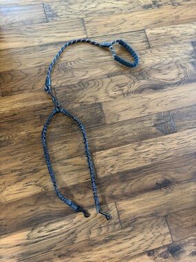 Adjustable Black Padded Dog Leash with Dual Clip Bungee/ never used